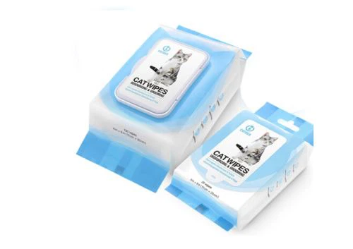 Kjæledyrservietter for katter rengjøring